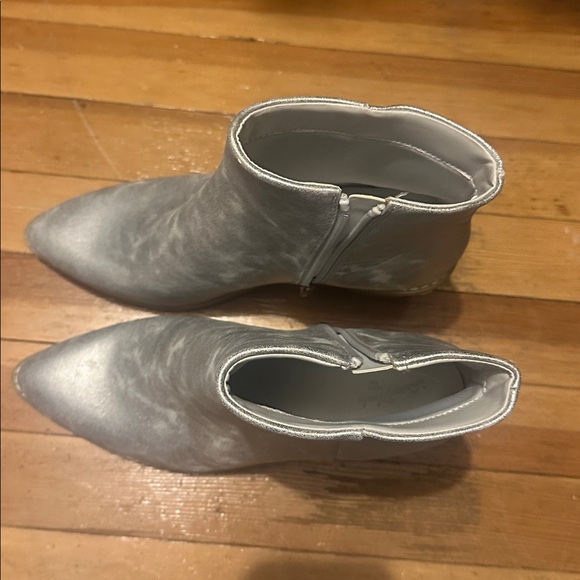 Universal Thread Silver Ankle Boots - Picture 3 of 4